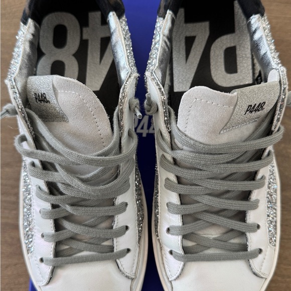 Silver Glitter Sneakers - Picture 3 of 6